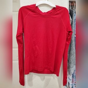 Lululemon Swiftly Tech 2.0 Long Sleeve Race Length Size 8 Color Dark Red